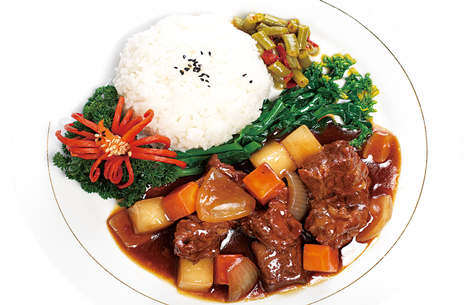 红烧汁烩牛腩快餐简餐料理包
