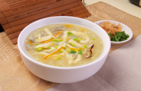 蒸烩煮香菇鸡肉粥加热即食速食粥包