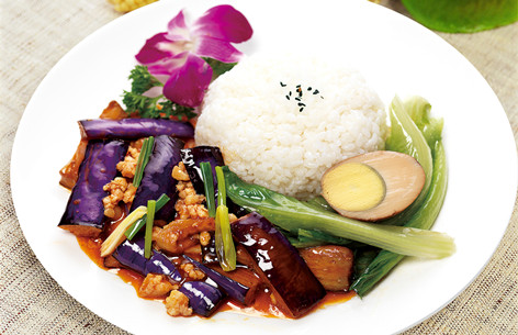 蒸烩煮鱼香茄子快餐速食预制菜料理包